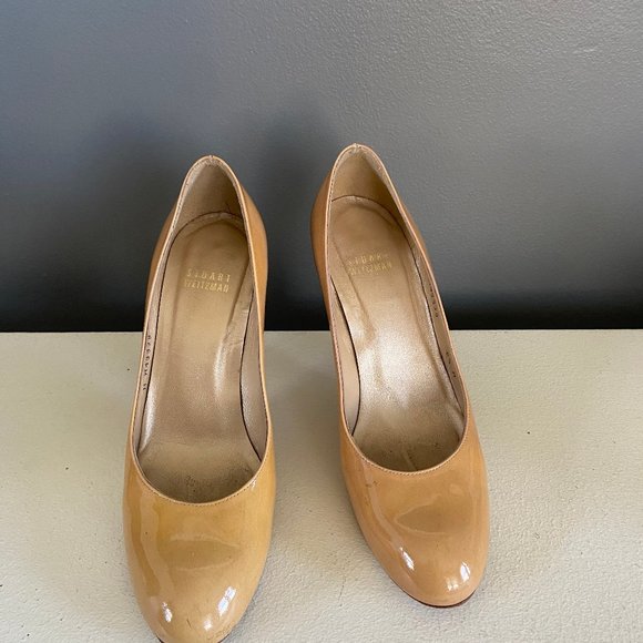 Stuart Weitzman nude pumps, 6.5 with box - Picture 2 of 4